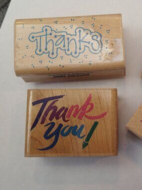 Thank you / Thanks Stamper set of 4